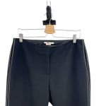 Boden Windsor Pants Trousers Ankle Embroidered Cotton Wool Blend Black Size US 8 Photo 1