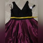 XScape  Black and Purple Sleeveless Dress Photo 2