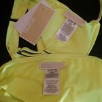 Michael Kors 💕💕 Zip Up Bikini Neon Yellow XS NWT Photo 8