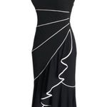 Niki By Niki Livas Black Tiered Halter High Low Ruffle Prom Dress Size 4 Photo 4