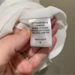 Entro  Crochet & Lace Trim Tank Top White Size Small Photo 6