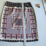 Forever 21  Womens L Knee Length Straight Pencil Skirt Back Zip & Slit Geo Floral Photo 8