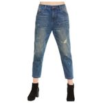 Wildfox Paint Splatter Distressed Baggy Crop Jeans in Da Vinci wash, NWT Photo 2