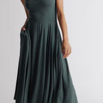 Quince  Tencel Jersey Fit & Flare Dress Photo 0