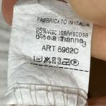 Scandal Made in Italy Cream Long Sleeve Top Sequin Ruffle Hem Lagenlook Size M Size M Photo 4