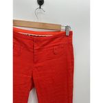 Anthropologie Cartonnier Pants Women 2 Orange Charlie Crop Flare Cotton Blend Photo 3