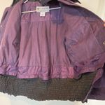 Columbia Women Titanium Purple RuffledBell Sleeve Waterproof Jacket Very New M Photo 5