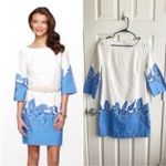 Lilly Pulitzer  Shauna Tunic Dress Blue & White Cotton Seashells 4 Photo 2