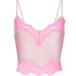 SKIMS NWOT Cherry Blossom Woven Shine Lace Cami Photo 3