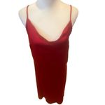 See You Monday  LA NWT RED SATIN SLIP DRESS WOMENS SIZE LARGE Photo 4