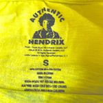 Vintage Jimi Hendrix Neon Yellow Baby Tee Shirt Size S Photo 2