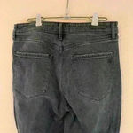 Articles of Society black jean sz 28 frayed straight leg high rise grunge goth Photo 5