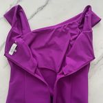 Rickie Freeman Teri Jon Maxi dress Magenta Sz 14 Chic Asymmetrical Shoulder Gown Purple Photo 5