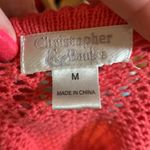 Christopher & Banks  peach pink front knot knit shrug sweater Photo 3