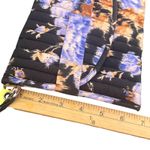 Ulla Johnson  Quilted Wristlet Clutch Bag Travel Pouch Cosmetic Black Floral Photo 4
