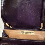 Vintage Ottorino Bossi iItalian Leather Crossbody Purse Small Handbag Purple Bag Photo 3