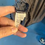 Pleione Navy Blue/White Striped Sleeveless Tank Top | Size Medium Photo 2