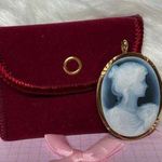 K18 gold Stamped Cameo Brooch. Photo 6