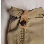 Y2K Tan Cropped Relaxed Fit Cargo Pants Contrast Stitching Retro Women's 4 Photo 4