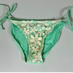 Mint Green Crochet Lace Bikini Bottoms Size S ✨ Photo 0