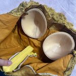 Handmade Floral Embroidered Gold Crop Top Photo 3