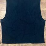 ZARA Black Cropped Ribbed Tank Photo 1