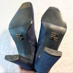 Vintage Blue Denim High Heel Ankle Boots Size 5.5 Photo 6