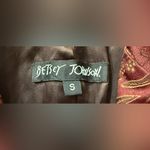 Betsey Johnson Vintage 90s Y2K Floral Brocade Blazer Burgundy Gold Size Small Photo 4