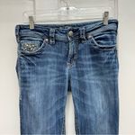 Silver Jeans Silver Suki Flap 17" thick stitch denim jeans women's 28 x 31 Photo 1