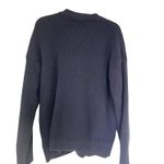 Hudson  Womens  Black Ribbed V Neck Front Button Cotton Cardigan Sweater size XL Photo 3