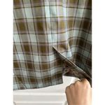 NWT Buru Womens Sage Plaid Open Front Vest Size XS Green Photo 6