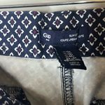 Gap  Navy Blue Floral Print Slim Cut Ankle Pants Women’s Size 14 Photo 5