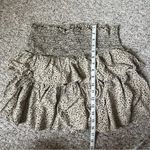 Japna  Women's Leopard Animal Print Tiered Ruffle Mini Skirt Size Large Photo 1