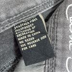 Diane Gilman DG2 Floral Embroidered Wide Leg Stretch Jean Grey 12 Raw Hem Gray Photo 11