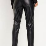 Old Navy High Waisted OG Straight Faux Leather Ankle Pants, Black, Size 26T, NWT Photo 1