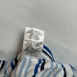 VERONICA BEARD JEANS Blue White Striped Tie Side Crew Neck T Shirt Top Womens M Size M Photo 6