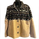 County Clothing Company Tan Black Button up w Pockets Women’s Jacket Sz M Size M Photo 0