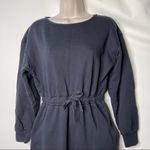 Moussy Black midi jersey cotton sweatshirt dress sz 2 Photo 2