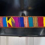 Southwestern Statement Boho Leather Cotton Belt Photo 3