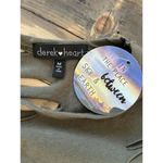 Derek Heart NWT  Army Green Distressed Short Sleeve Graphic T-Shirt Tunic Medium Photo 4