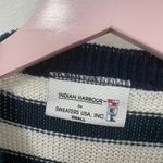 Vintage Indian Harbour “USA Americana” Striped Sweater Women’s Size S Blue Photo 2