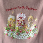 Strawberry Shortcake‎ Women Orange Graphics Sleeveless Crop Tank Top Sz 2XL Photo 0