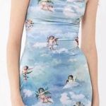 Angel Tie Dye Detail Tie Back Mini Bodycon Dress S Photo 0