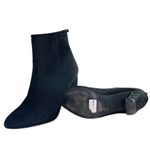 Women's So Me, TRENDY suede faux leather 4" block heel platform boots Black Size 7.5 Photo 9