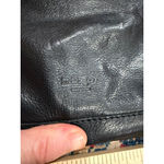 Margot New York Black Leather Shoulder Bag Zip Top Hobo Purse Photo 3