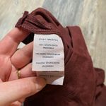 Ryu  Bell Bottom High Waisted Burgundy Red Suede Flare‎ Pants Size Large Bohemian Photo 8