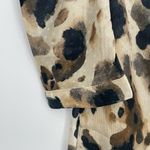 MNG Mango Womens Leopard Print Long Sleeve V Photo 1