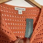 Coldwater Creek  Tradewinds Pointelle Sweater Boxy Fit In Sunset Size‎ Medium Photo 2