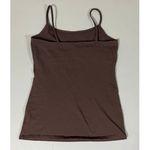 EXPRESS Brown Solid Shelf-Bra Cami Camisole Tank Top Shirt Size M π€ Photo 2
