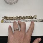 J. Crew Chunky Chain Link Gold Tone Bracelet vintage inspired statement Photo 5